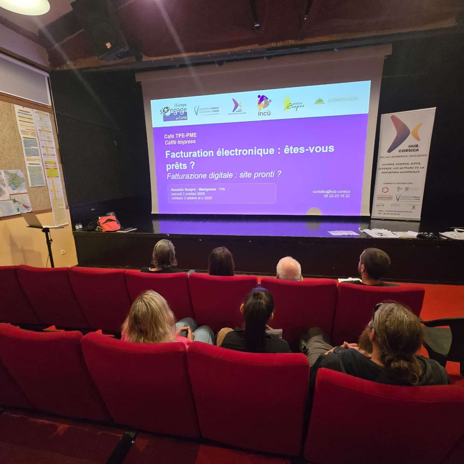 Café TPE sur la facturation électronique à Marignana avec l'Associu Scopre, octobre 2026