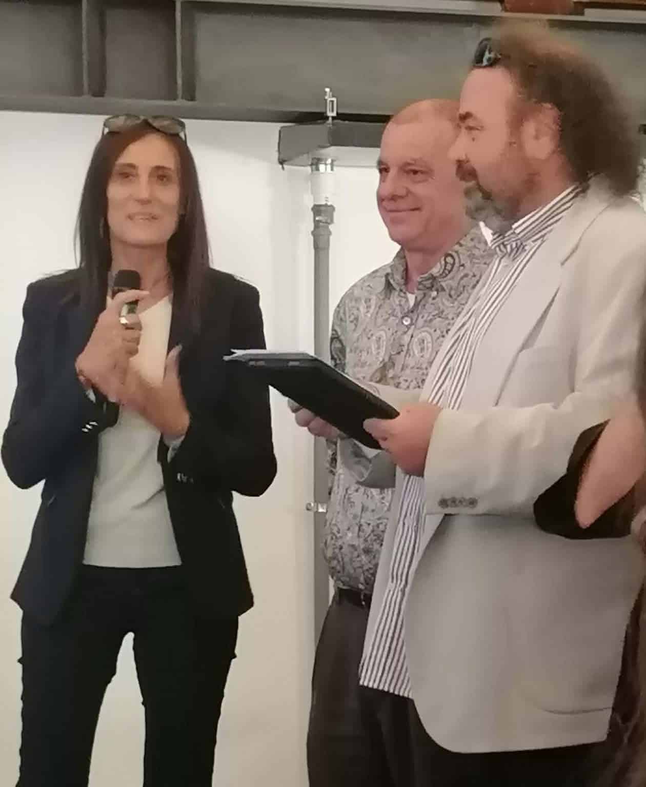 Bernardu Cesari (Hub Corsica) avec la maire de Porto Venere et Luca Natale (Regione Liguria), Gênes, 28 octobre 2026